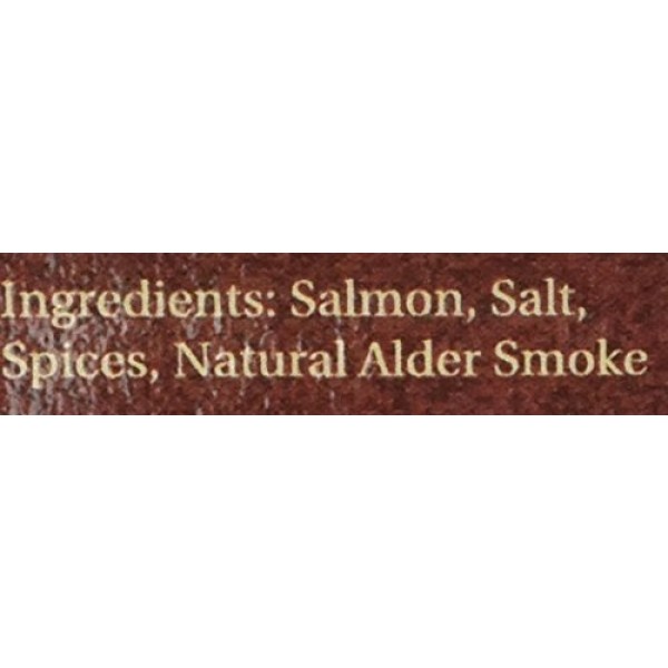 Alaska Smokehouse Smoked Salmon Fillet In A Black Box With A Cri...