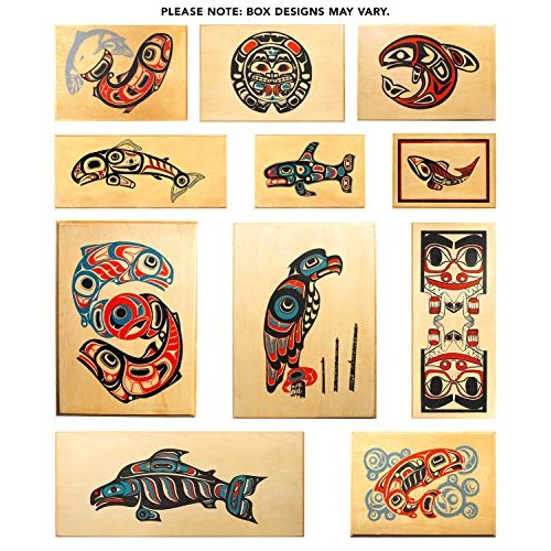 Alaska Smokehouse Smoked Salmon Fillet In Wood Gift Box 16 Oz.,