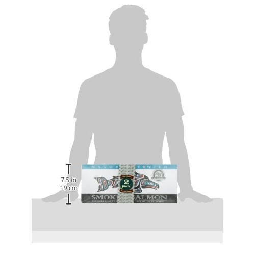 Alaska Smokehouse Smoked Salmon Foil Pack, 16 Ounce, Pack Of 2