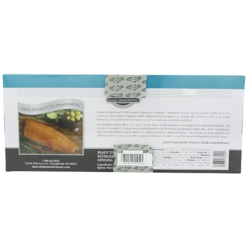 Alaska Smokehouse Smoked Salmon Foil Pack, 16 Ounce, Pack Of 2