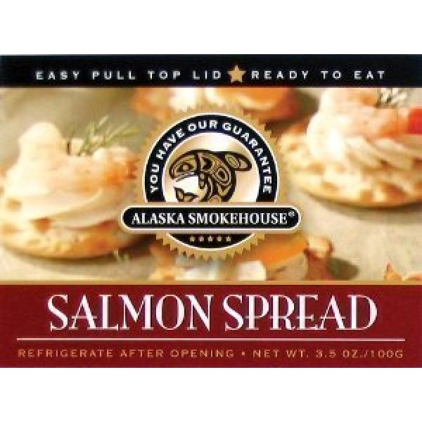 Alaska Smokehouse Spread Serving Design, Salmon 21 Ounce Pack o...