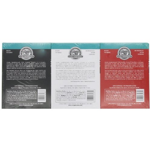 Alaska Smokehouse Trio of Smoked Salmon/Pepper Garlic/Sockeye Gi...