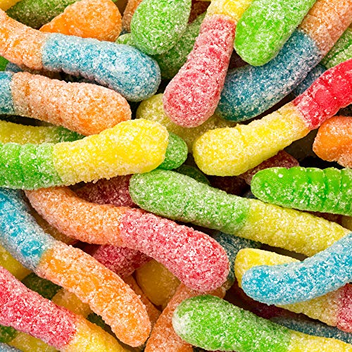 Albanese Worlds Best Sour Mini Neon Gummi Worms, 8 Oz