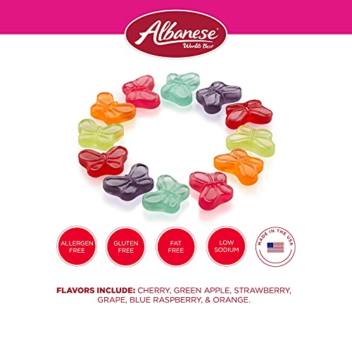 Albanese Candy Mini Gummi Butterflies 80 Ounce Pack Of 1, Gumm