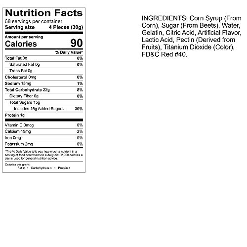 Albanese Confectionery Gummi Watermelon Rings, 4.5 Pound Bag