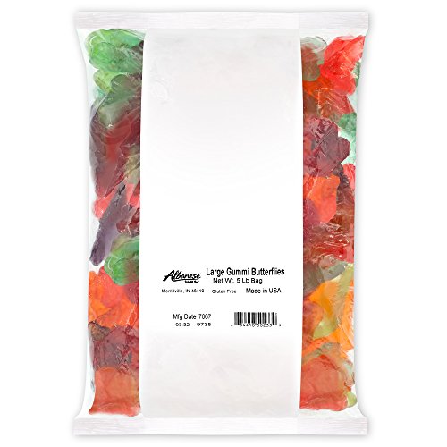 Albanese Confectionery Large Gummi Butterflies, 5 Pound Bag