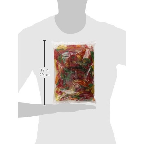 Albanese Confectionery Mini Assorted Fruit Gummi Worms, 5 Pound Bag