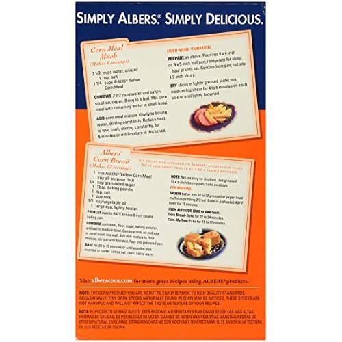 Albers Yellow Corn Meal, 20 oz Pack of 3