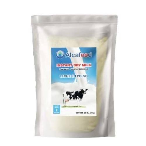Alcafood Instant Dry Milk – Premium 26 Oz Non-Fat Powdered Milk