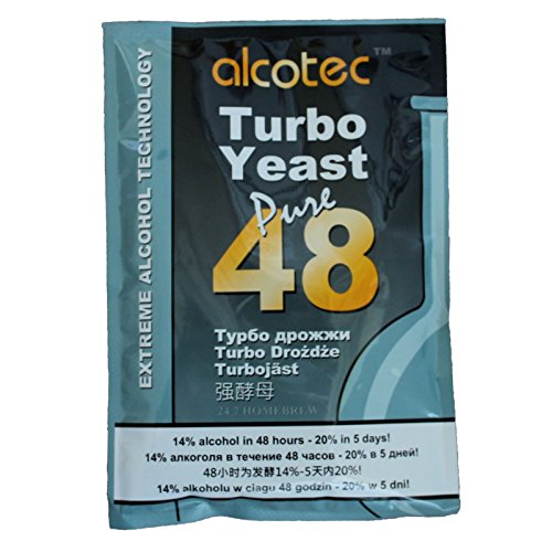 10X Alcotec 48 Pure Turbo Super Yeast Packets High Alcohol 20% H