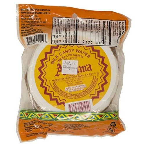 Aldama Oblea Large Milk Candy Wafer, Soft And Chewy, Mexican Can Aldama Oblea Large Milk Candy Wafer, Soft And Chewy, Mexican Can