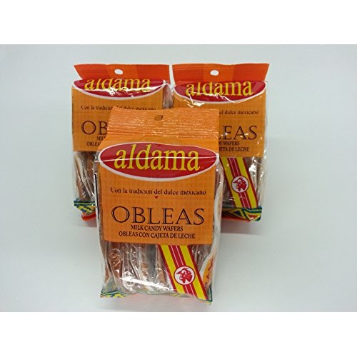 Aldama Mini Obleas Con Cajeta Milk Candy Waffles 60 Pcs