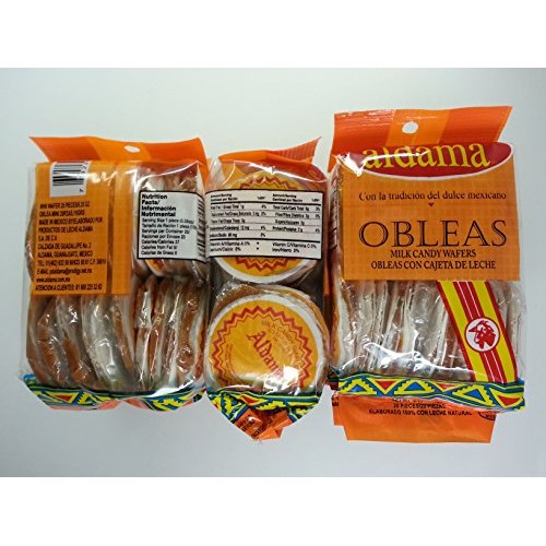 Aldama Mini Obleas Con Cajeta Milk Candy Waffles 60 Pcs