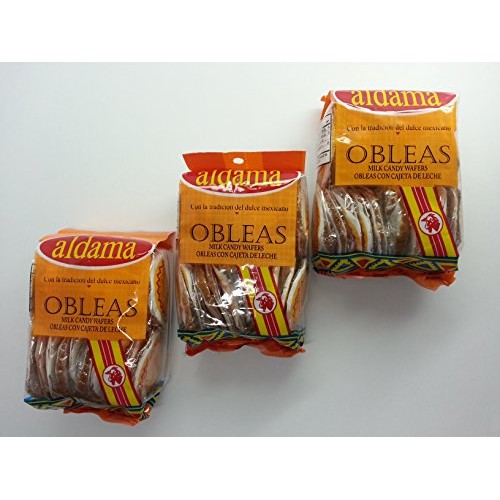 Aldama Mini Obleas Con Cajeta Milk Candy Waffles 60 Pcs