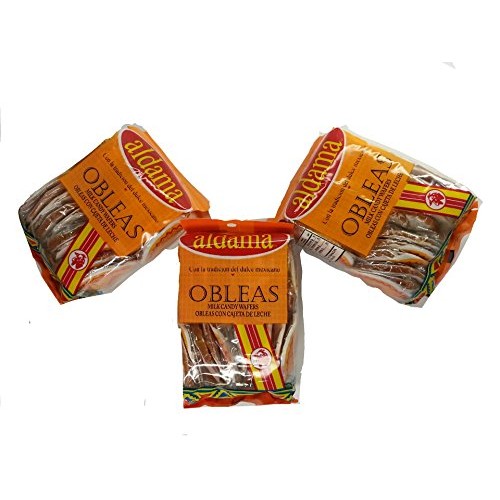 Aldama Mini Obleas Con Cajeta Milk Candy Waffles 60 Pcs