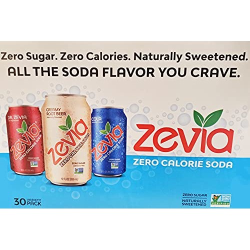 Zevia Zero Calorie Zero Sugar Caffeine-Free Stevia Natural Soda