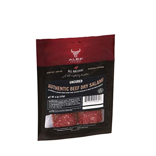 Uncured All Natural Authentic Beef Dry Salami 3 Packages 4 Oz.