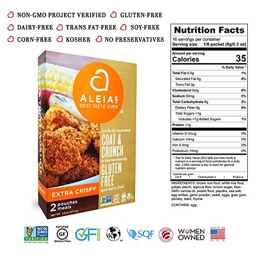 Aleias Gluten-Free Coat And Crunch Extra Crispy 4.5 Ounce, Pack