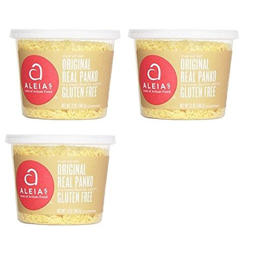 Aleias Gluten Free Panko Crumbs, Original, 12 Ounce Pack Of 3