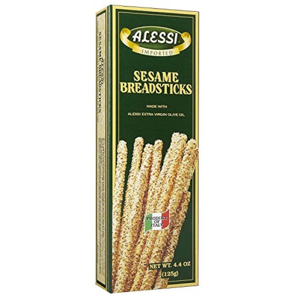 Alessi Sesame Breadsticks - 4.4 oz - 12 pk