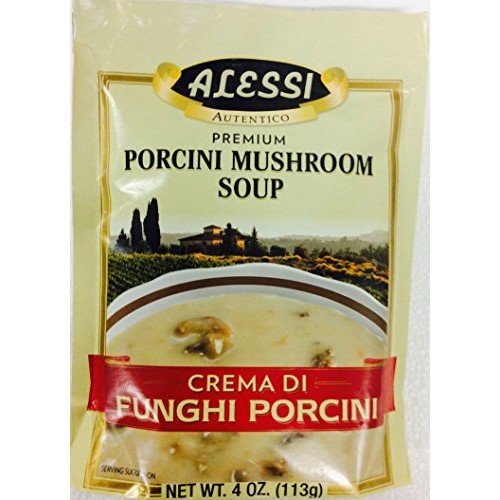 Alessi Crema Di Funghi Porcini - Mushroom Soup Mix, 4 Ounce Pac