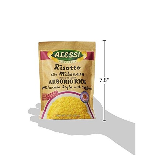 Alessi Arborio Rice With Saffron Milanese Style 8 Oz