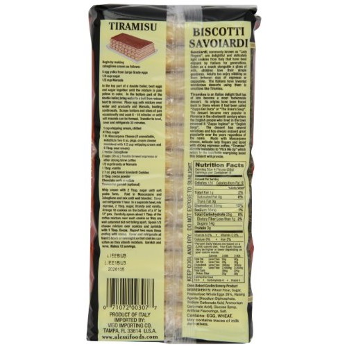 Alessi Savoiardi, Lady Fingers, 7 Ounce Pack Of 12
