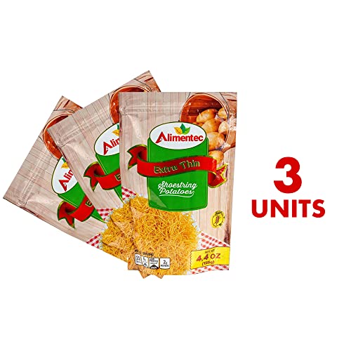 Alimentec Potato Sticks, Original – 4.4 Oz 125g. Extra Thin, M...