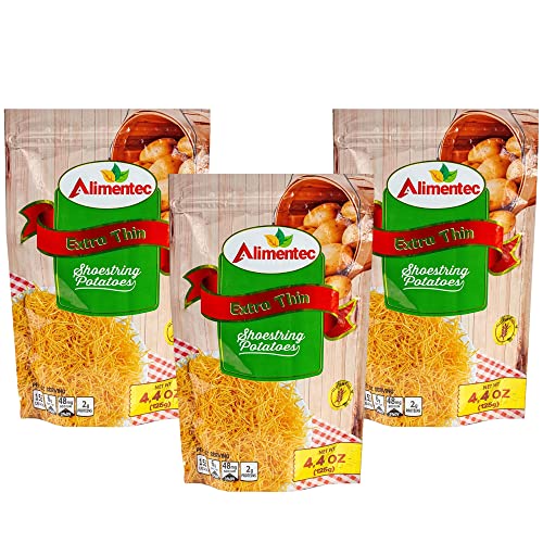 Alimentec Potato Sticks, Original – 4.4 Oz 125g. Extra Thin, M...