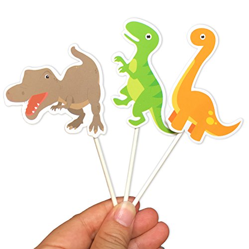35-Pack Baby Dinosaur Cupcake Toppers Picks, Dinosaur Cake Toppe
