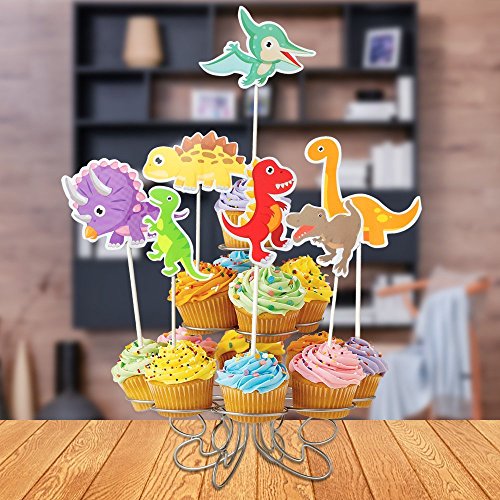 35-Pack Baby Dinosaur Cupcake Toppers Picks, Dinosaur Cake Toppe