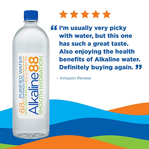 Alkaline88 Purified Ionized Water with Himalayan Minerals & Elec...