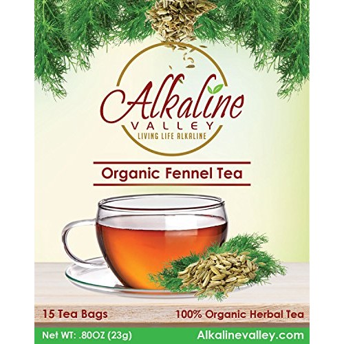 Fennel Tea - 100% Organic And Alkaline - 15 Unbleached/Chemical- Fennel Tea - 100% Organic And Alkaline - 15 Unbleached/Chemical-