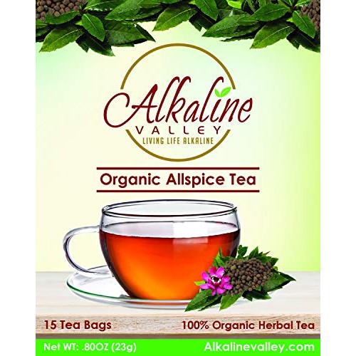 Allspice Tea Organic - 100% Alkaline - 15 Unbleached/Chemical-Fr