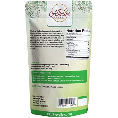 Anise Tea - 100% Organic And Alkaline - 15 Unbleached/Chemical-F
