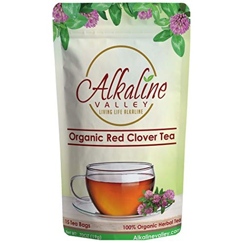 Organic Red Clover Tea - 100% Alkaline - 15 Unbleached/Chemical-