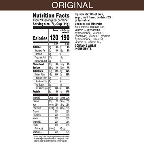 Kelloggs All-Bran, Breakfast Cereal, Original Wheat Bran, Excel