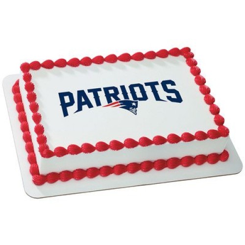 New England Patriots Edible Sheet Cake Topper Licensed - 1/4 Sheet