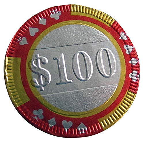 Milk Chocolate Foil Wrapped Casino Chips- Come In In $25, 50, 10