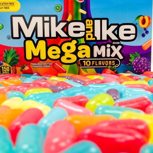 Mike and Ike Mega Mix Candy - Total 20 oz - 10 oz 2 pack - Che...