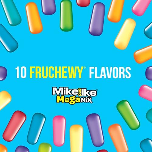 Mike and Ike Mega Mix Candy - Total 20 oz - 10 oz 2 pack - Che...