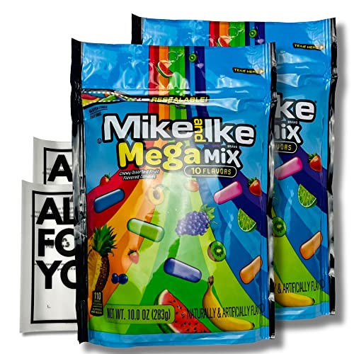 Mike and Ike Mega Mix Candy - Total 20 oz - 10 oz 2 pack - Che...