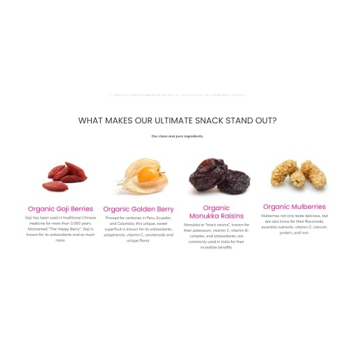 All-In Nutritionals The Ultimate Snack Mix,11 Fruits, Berries, N...