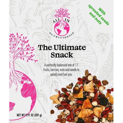 All-In Nutritionals The Ultimate Snack Mix,11 Fruits, Berries, N...