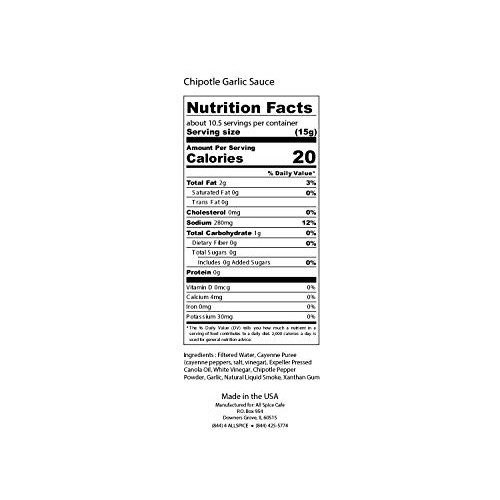 Sampler Set Of All Spice Café Gourmet Hot Sauces - Chipotle Garl