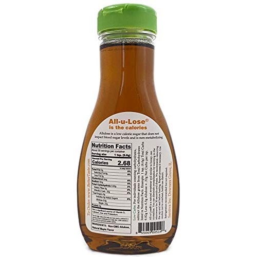 Allulose - Natural Maple Flavored Non-Gmo Allulose Syrup, 11.75O