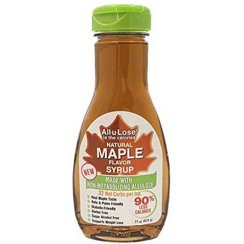 Maple Syrup All-U-Lose, Natural, Low Carbs &Amp; Calories Made With