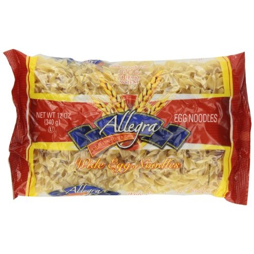 Allegra Egg Noodles, Wide, 12 Ounce Pack Of 12