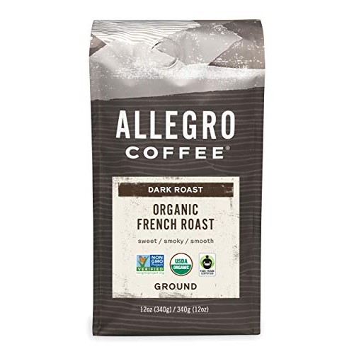 Allegro Coffee Organic French Roast Ground Coffee, 12 Oz
