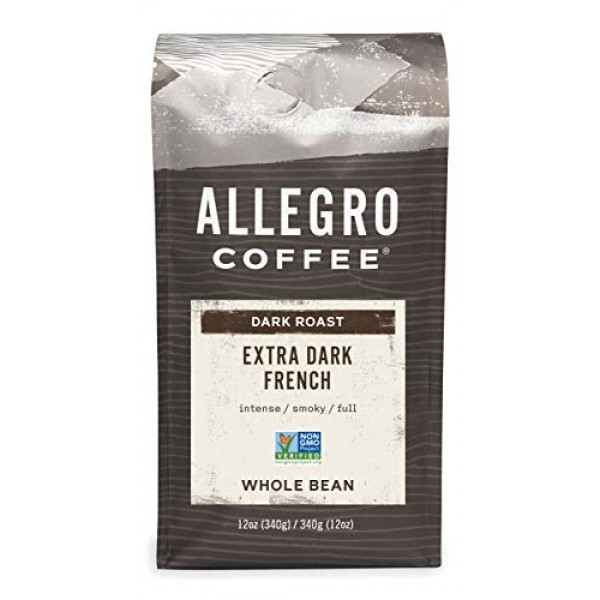 Allegro Coffee Extra Dark French Whole Bean Coffee, 12 oz